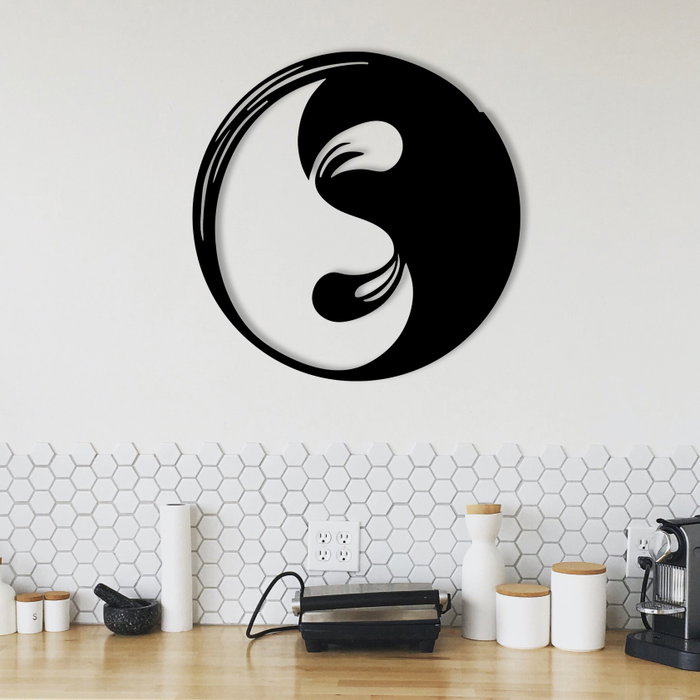 Wallity Boni Accesorio de pared decorativo de metal Negro
